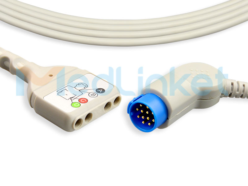 OEM Supply Automatic Blood Pressure Sensor –  ECG Trunk Cable EC419-4I – Med-link