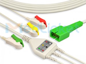 MedLinket BIONETKOREA/MEK Compatible Direct-Connect ECG Cables