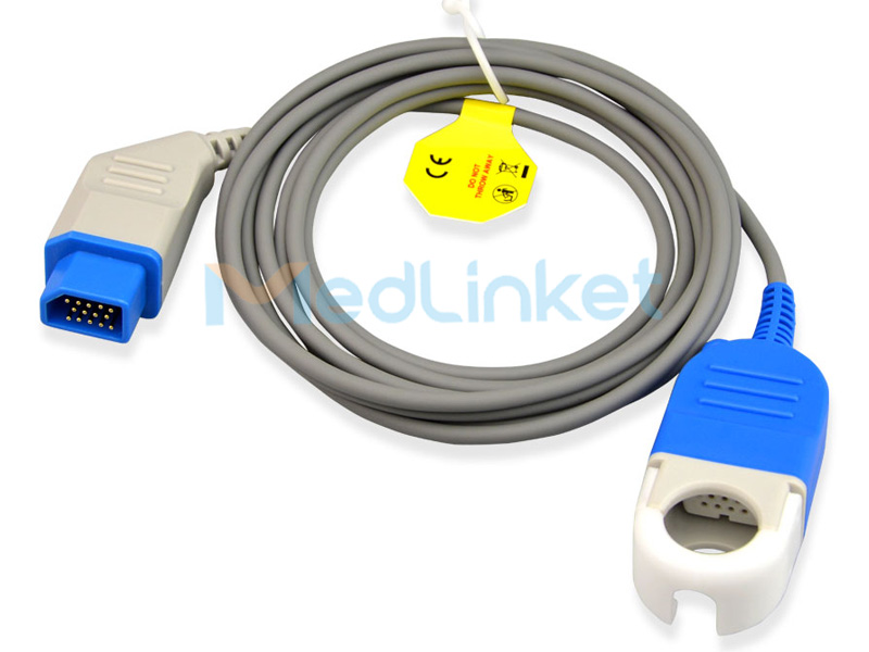 Factory Price For General Orthopedic Instruments –  Medlinket NihonKonden Compatible SpO2 Extension Adapter Cable – Med-link