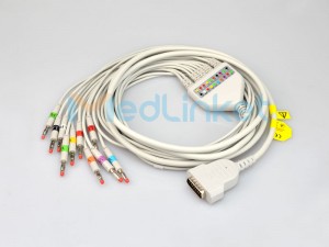 One-Piece Series EKG Cable With Leads