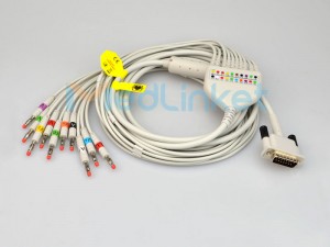 One-Piece Series EKG Cable With Leads