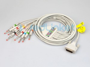 One-Piece Series EKG Cable With Leads