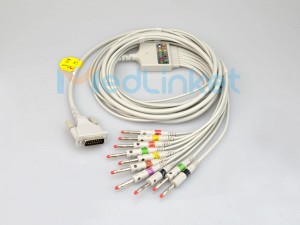 One-Piece Series EKG Cable With Leads